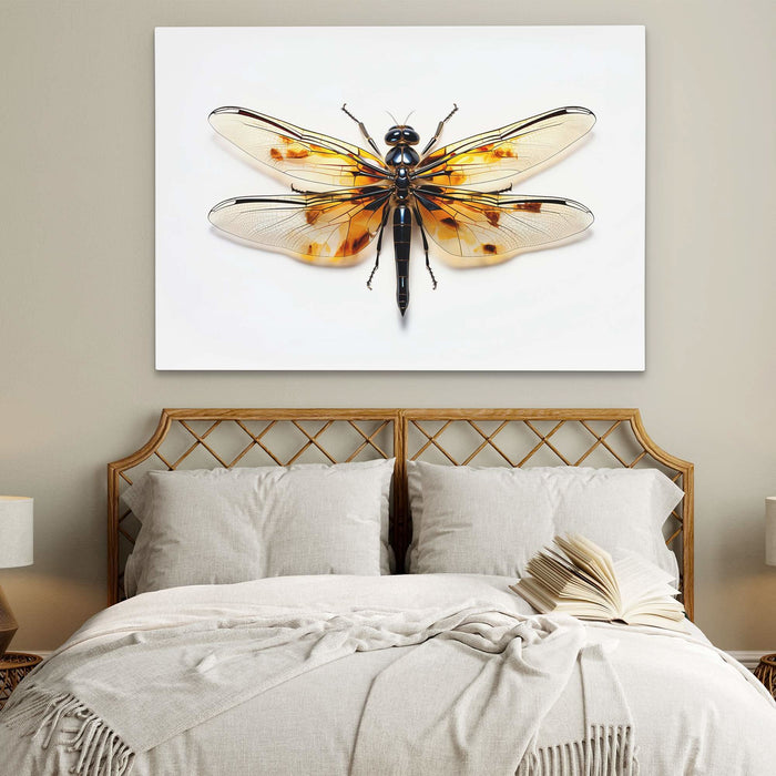 Dragonfly Arts - Black Gold and White Art