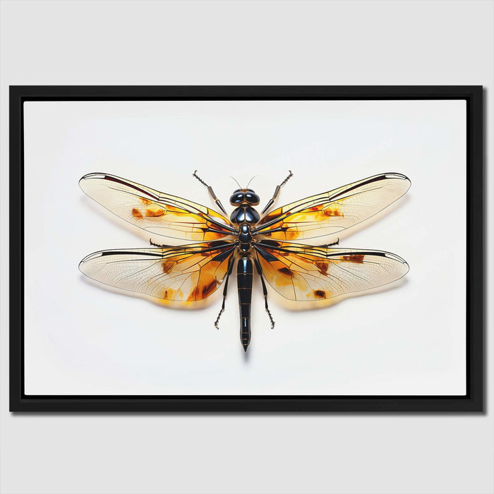 Dragonfly Arts - Gold Canvas Wall Art