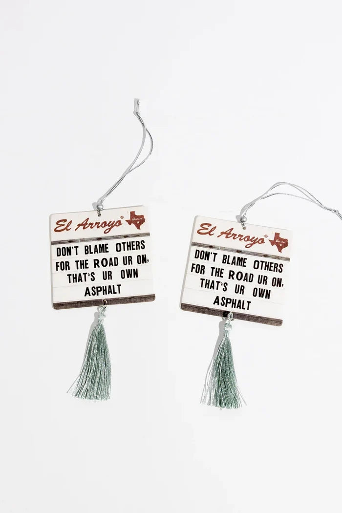 El Arroyo Ur Own Asphalt Car Air Freshener