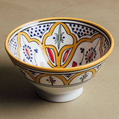 Fez Mustard Bowl - Moroccan Dinnerware - Benisouk