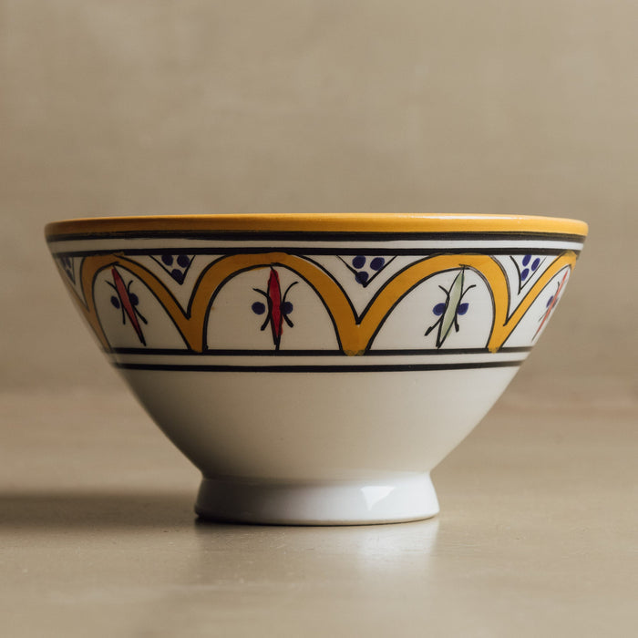 Fez Mustard Bowl - Moroccan Dinnerware - Benisouk