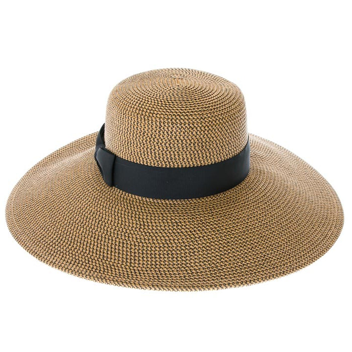 Flex Weave Straw Lampshade Style Hat - Boardwalk Style Wide Brim Hat Boardwalk Style Hats