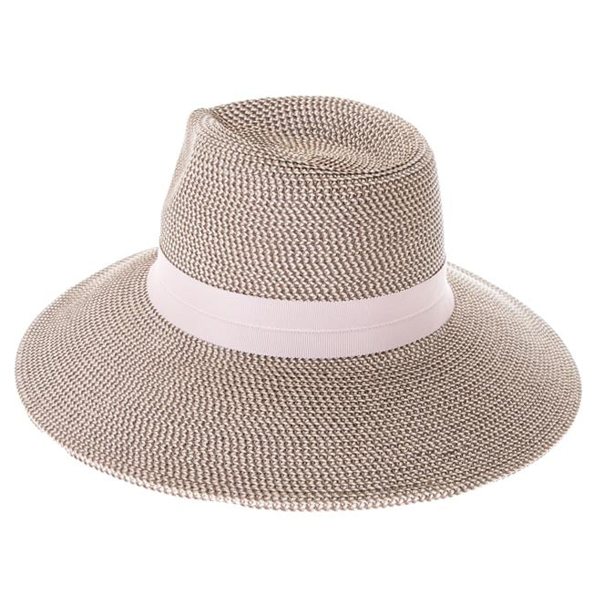 Flex Weave Straw Pinched Crown Safari Hat - Boardwalk Style Safari Hat Boardwalk Style Hats