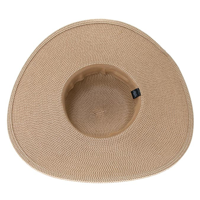 Flex Weave Straw Wide Brim Beach Hat - Boardwalk Style Wide Brim Sun Hat Boardwalk Style Hats