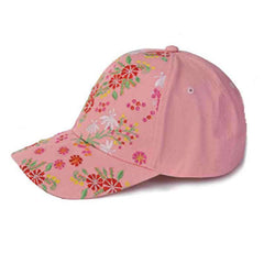 Flower Motif Embroidered Baseball Cap Cap Something Special Hat ac3701pk Pink