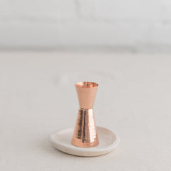 Fluted Copper Jigger