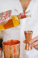Fluted Copper Jigger