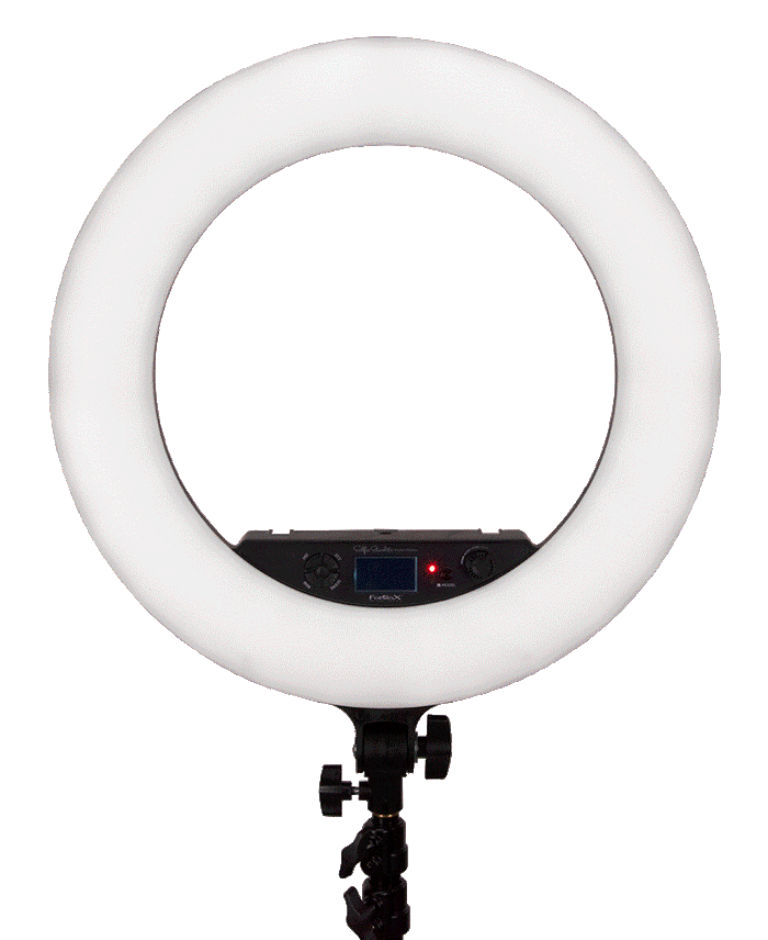 Fotodiox Selfie Starlite Prizmo Edition - 18in RGB Dimmable LED Ring Light for Portrait, Photography, Makeup, YouTube, Live Streaming Video & more