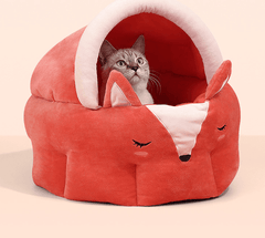 Gadget Gerbil Fox Shaped Cat Bed