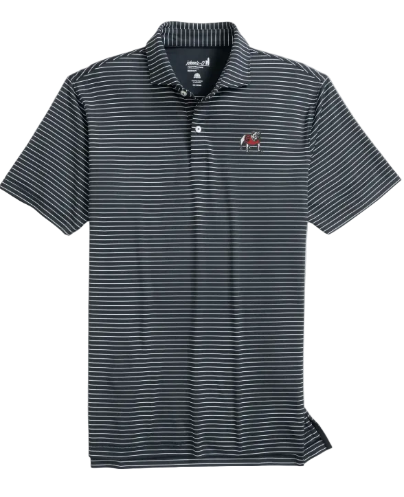 GA Bulldog Head Beau Polo (Black)