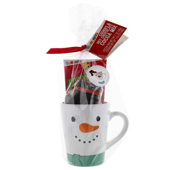 Galerie Christmas Mug with Hot Cocoa Mix and Cookies Assort