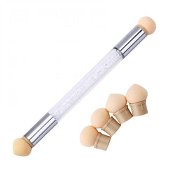 Gem ombré sponge nail tool set