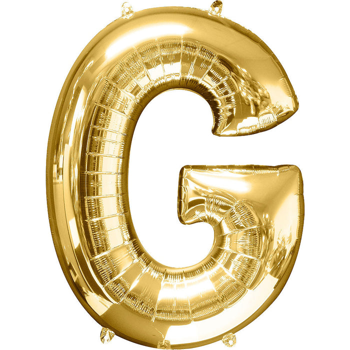Giant Gold Letter G Balloon
