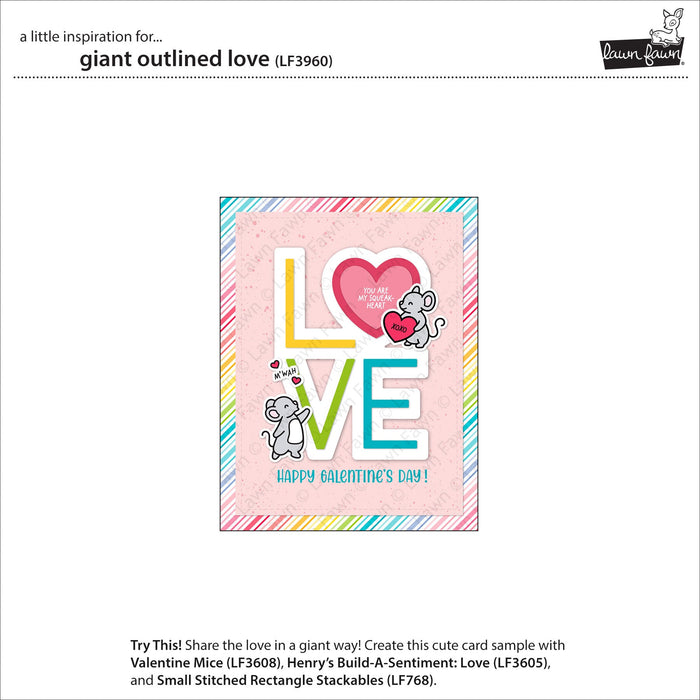 giant outlined love
