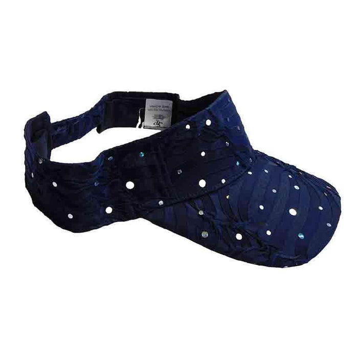 Glitter Stripe Jersey Sun Visor Visor Cap Something Special LA