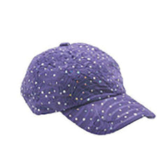 Glitter Striped Baseball Cap - Available in 12 Colors Cap Something Special Hat ja7047pp Purple