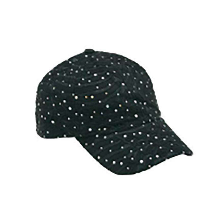 Glitter Striped Baseball Cap - Available in 12 Colors Cap Something Special Hat ja7047nv Navy