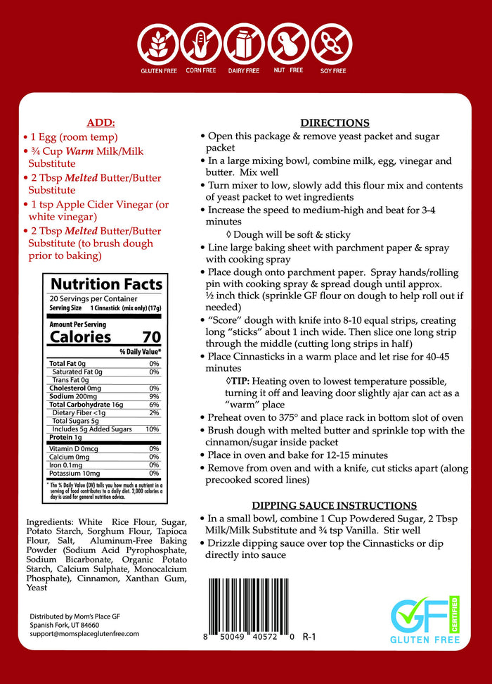Gluten-Free CinnaSticks Mix