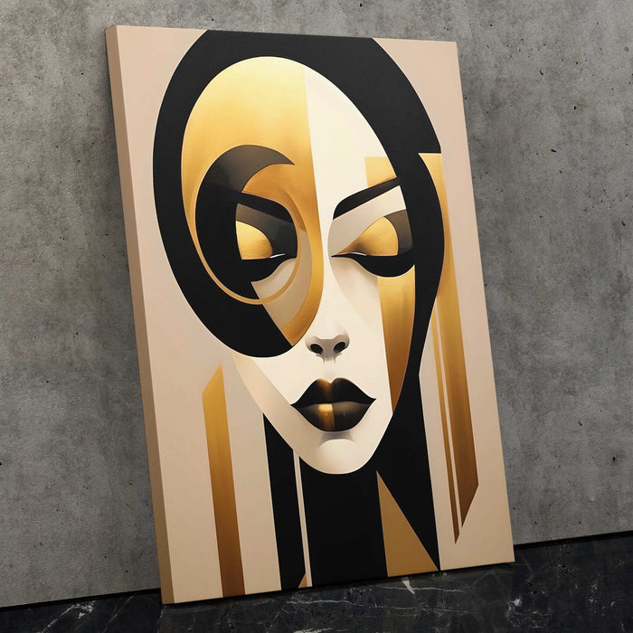 Golden Vision - Female Canvas Wall Art
