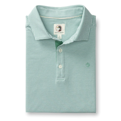 Hanover Pima Cotton Stripe Polo (Aspen Green)
