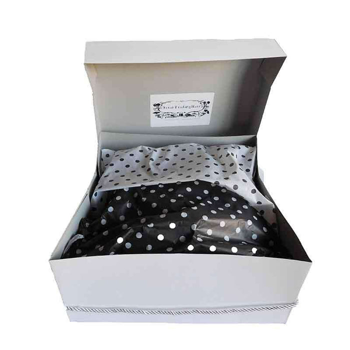 Hat Box - Foldable Square Paper Box Hat box Papermart 8220126 12" Cloche hats