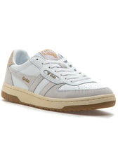 Hawk Sneakers (White/White/Gold)