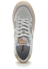 Hawk Sneakers (White/White/Gold)