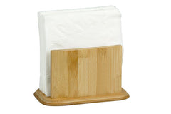 Home Basics Premium Bamboo Freestanding Large Capacity Napkin Holder, Natural