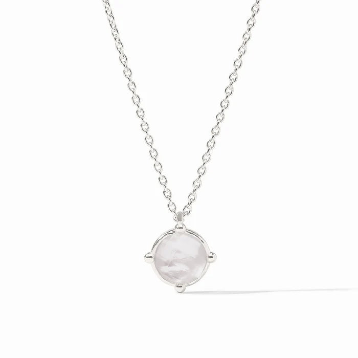 Honeybee Solitaire Necklace (Silver/Crystal Clear)