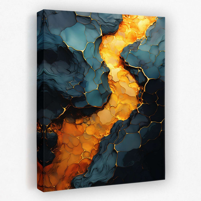Honeycomb Lava - Honey Canvas Wall Art