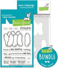 how you bean? pickle add-on (stamp+coloring stencil bundle)