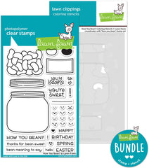 how you bean? (stamp+coloring stencil bundle)