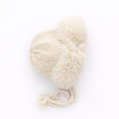 Huggalugs Cuddle Bonnet in Natural