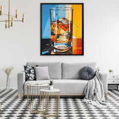 Hypnotic Harmony - Wall Art in Black Frame