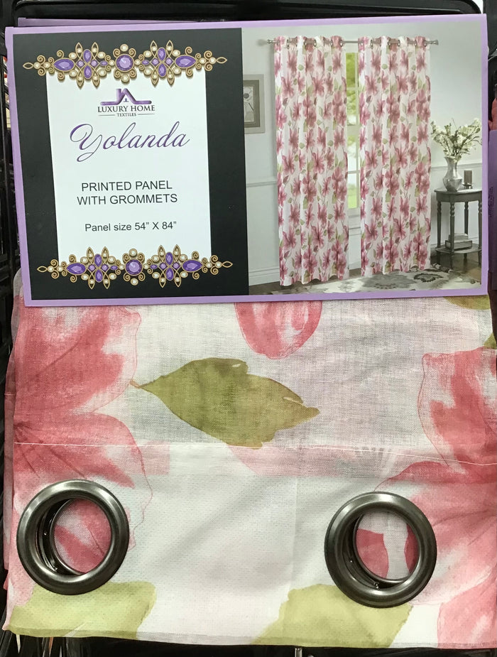 Yolanda Grommet Foliage Print Panel