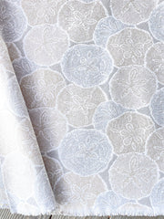Sand Dollar Neutral Beige & White Woven Outdoor Upholstery Fabric by the Yard - Annabel Bleu