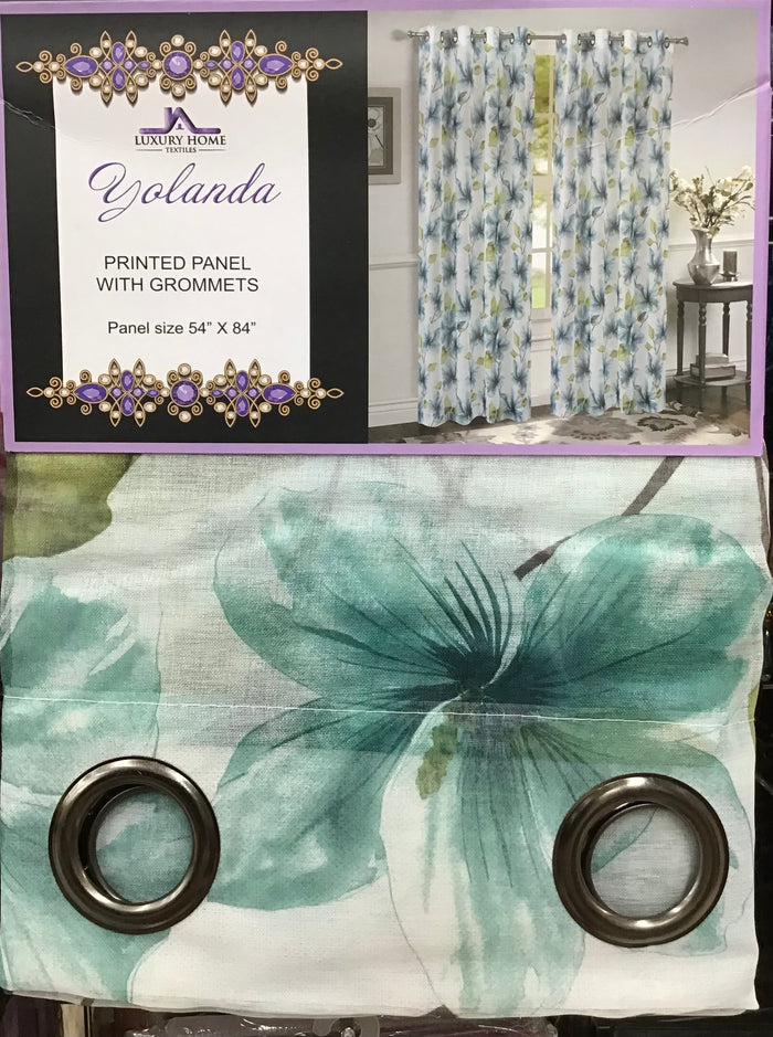 Yolanda Grommet Foliage Print Panel