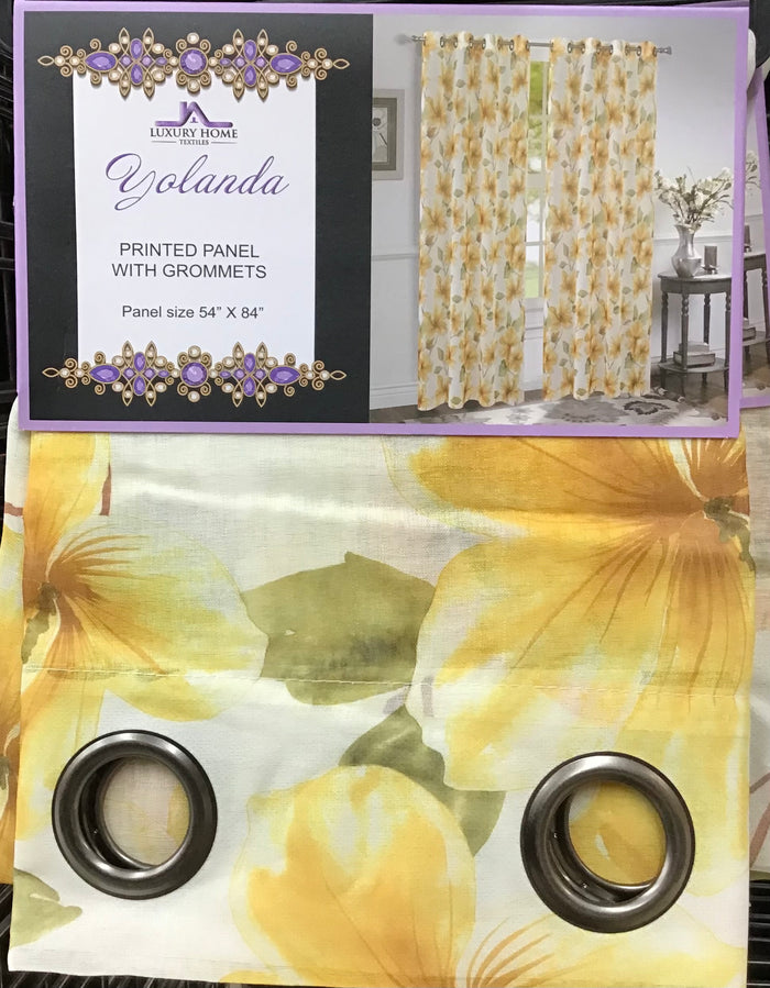 Yolanda Grommet Foliage Print Panel