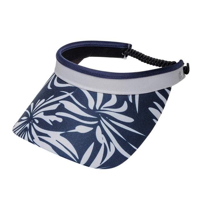 Island Breeze Coil Lace Sun Visor - GloveIt® Golf Hats Visor Cap GloveIt V436 Navy
