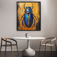 Jeweled Illusion - Blue Egyptian Canvas Print