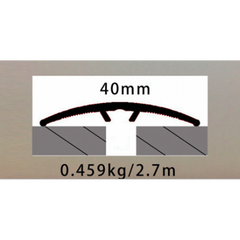 Joint Edge Chrome Trim - Aluminum Carpet And Flooring Cover Strips