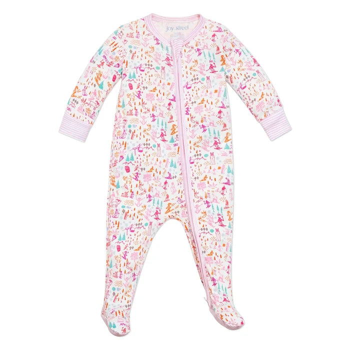 Joy Street Kids Zip Onesie in Pink Apres Ski