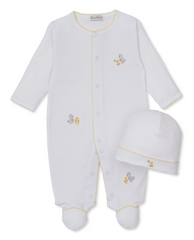 Kissy Kissy Snap Footie/Hat Set in Duck Pond Paddles