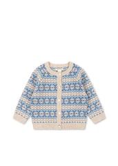 Konges Sløjd Billi Knit Cardigan in Blue Multi