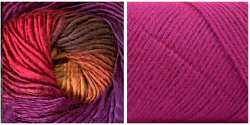 LIGHT FUCHSIA + ORCHID (100% ACRYLIC) - Embossed Natura Hat KIT