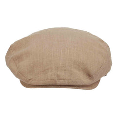 Linen Ivy Cap with Mesh Lining - Stetson Driving Caps Flat Cap Stetson Hats STC145-KAKI4 Khaki X-Large (61 cm)