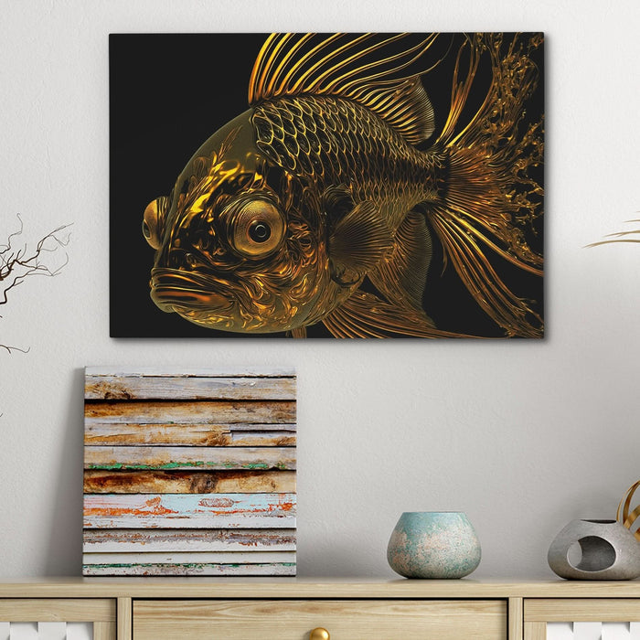 Liquid Gold Fish - Luxury Wall Art