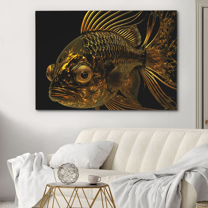 Liquid Gold Fish - Luxury Wall Art