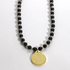Lord's Prayer Gemstone Chain (Black)