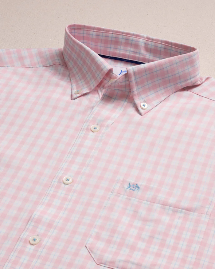 LS Coastal Breeze Precheck Plaid Sportshirt (Orchid Pink)